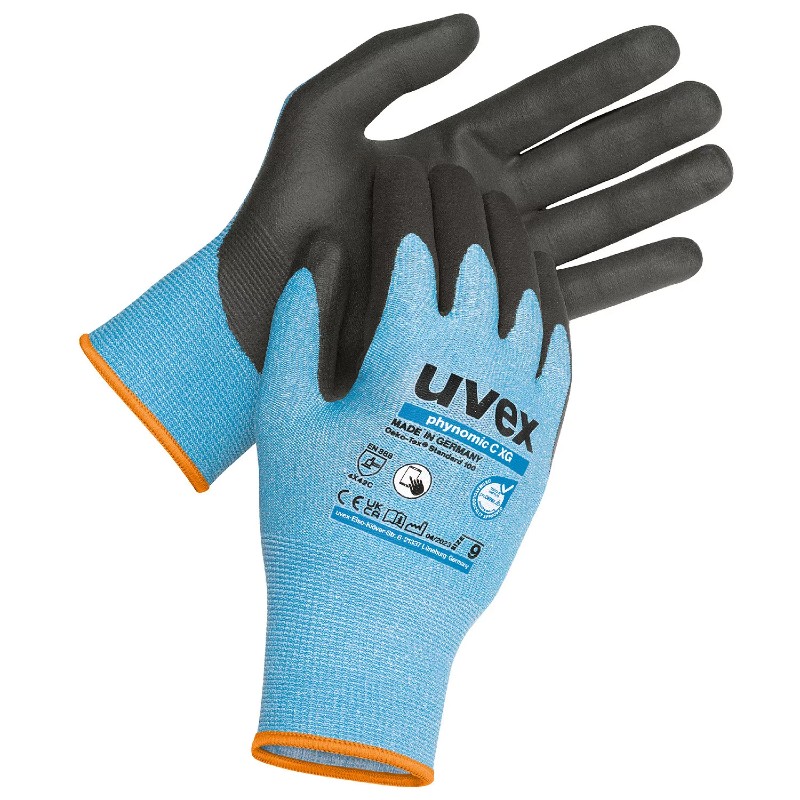 Uvex 60047 Phynomic C XG Cut Level C Oil Grip Handling Gloves